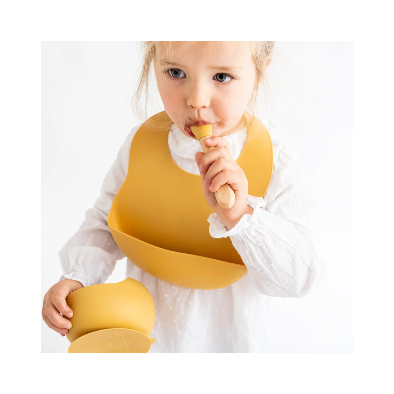 Saro Nordic Wave Set de Alimentação Mostarda