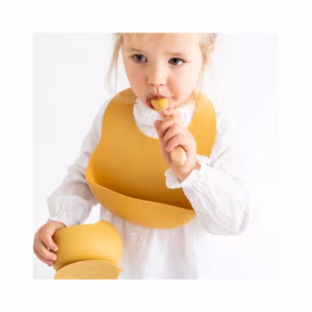 Saro Nordic Wave Set de Alimentação Mostarda
