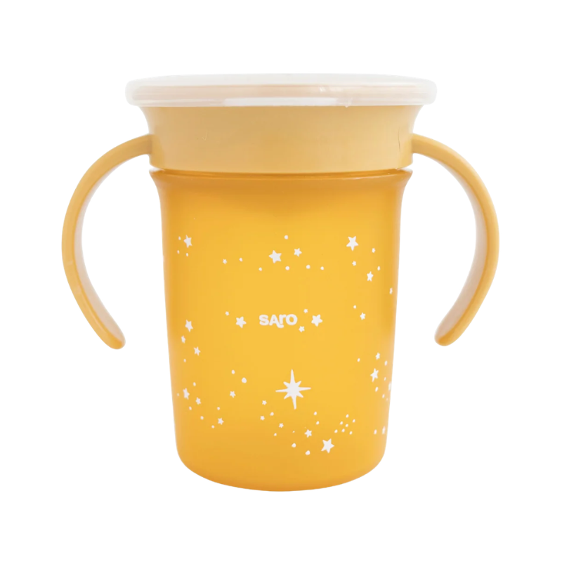 Saro Amazing Cup Gobelet Anti-Goutte 360° Moutarde