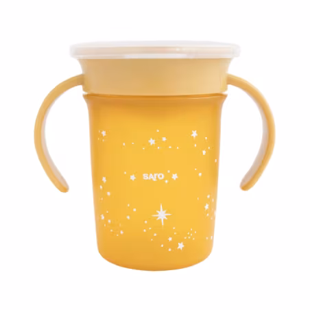 Saro Amazing Cup Copo Antigotas 360° Mostarda