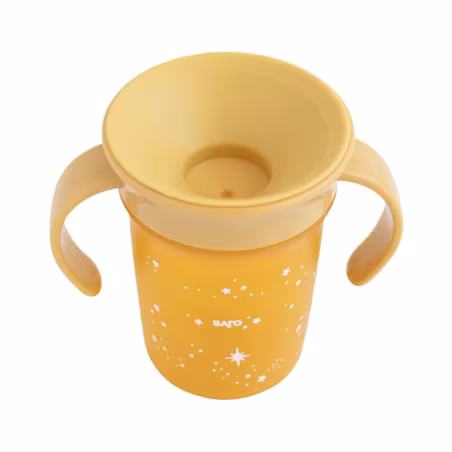 Saro Amazing Cup Copo Antigotas 360° Mostarda