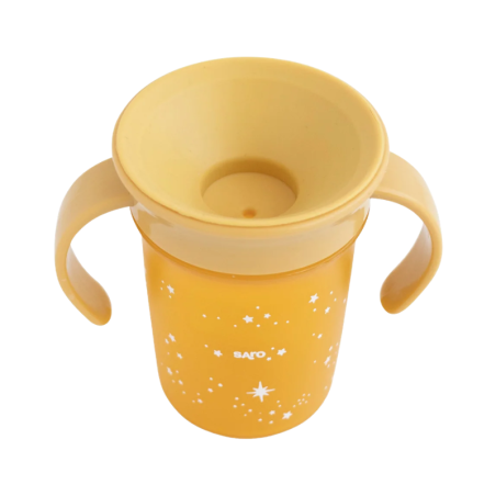 Saro Amazing Cup Gobelet Anti-Goutte 360° Moutarde