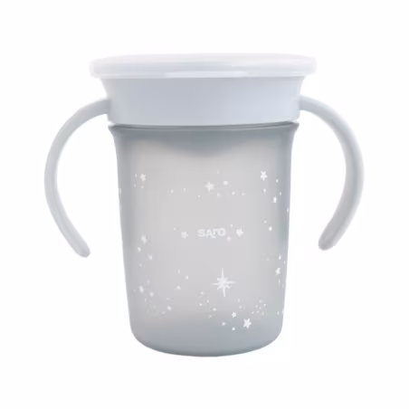 Saro Amazing Cup Gobelet Anti-Goutte 360° Gris