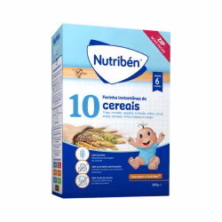 Nutribén Papilla 10 Cereales Sin Lácteos 6m+ 250g