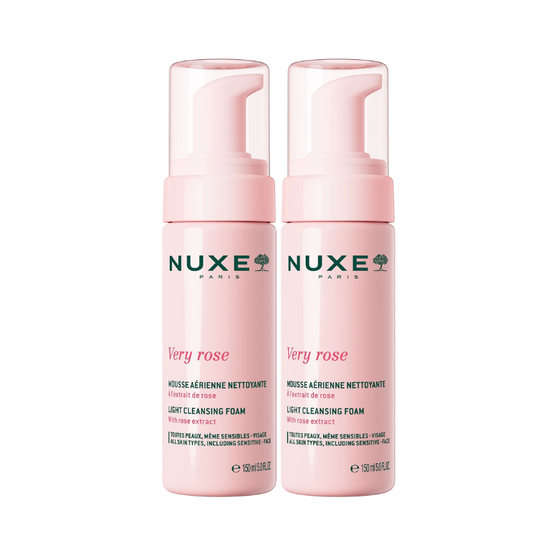 Nuxe Very Rose Mousse de Limpeza Aérea 2x150ml