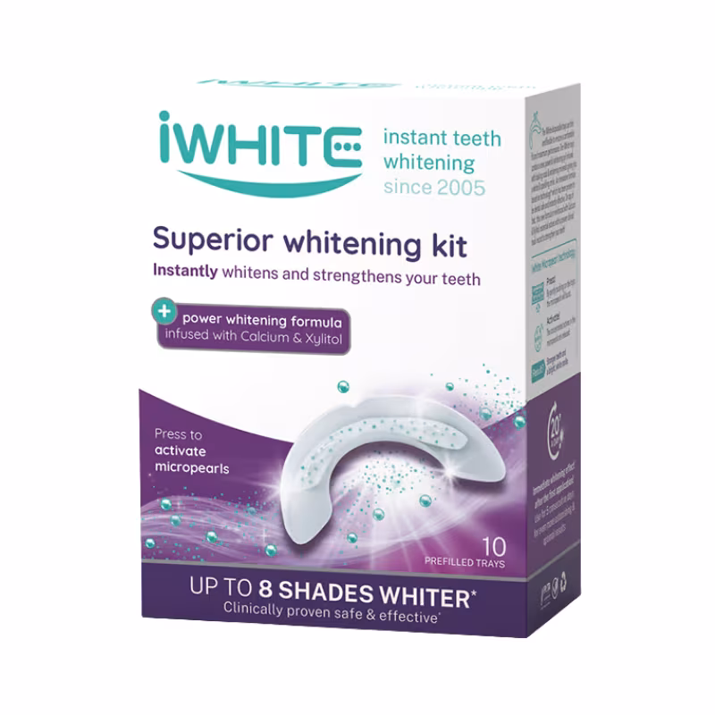 iWhite Superior Kit Branqueador de Dentes 10 unidades