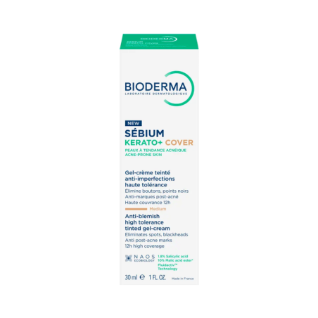 Bioderma Sébium Kerato+ Cover Gel Creme 30ml