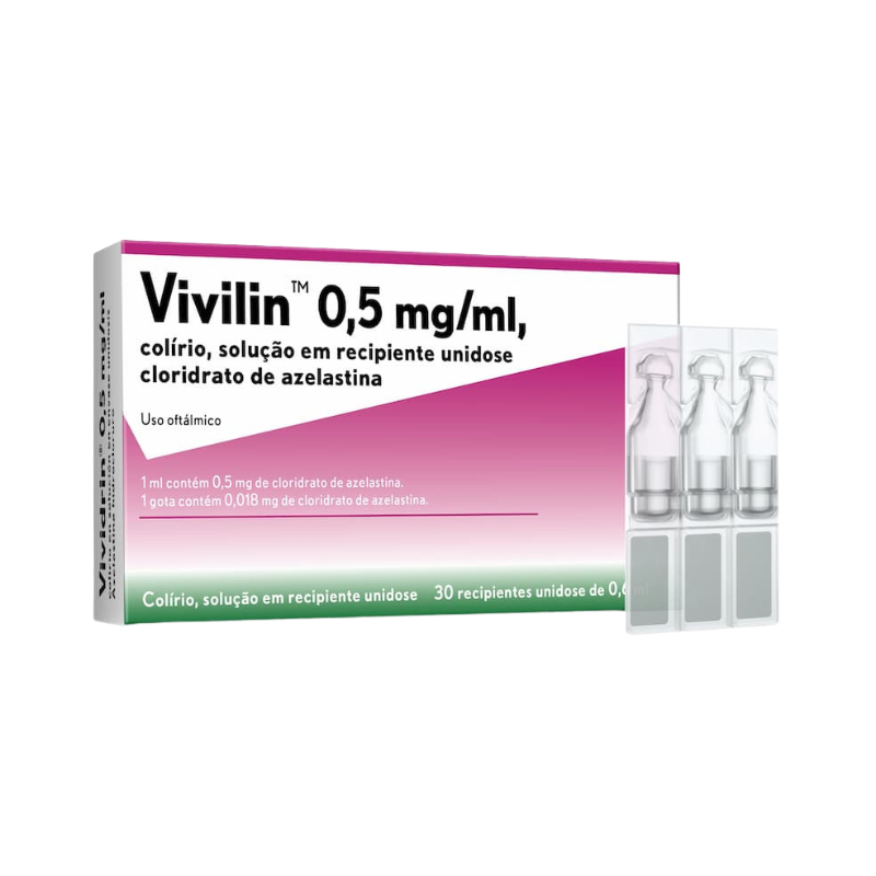 Vivilin 0,5mg/ml Colírio Unidoses 30x0,6ml