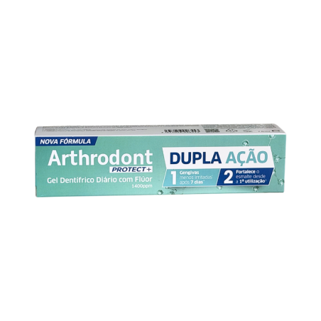 Arthrodont Protect+ Gel Dentífrico Diário com Flúor Dupla Ação 75ml