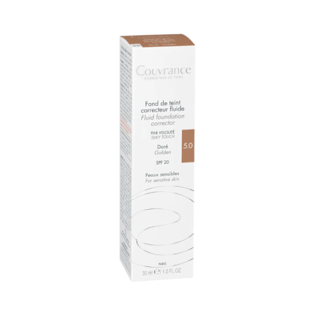 Avène Couvrance Base Fluida Correctora Dorado 5.0 30ml