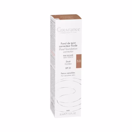 Avène Couvrance Base Fluida Corretora Dourado 5.0 30ml