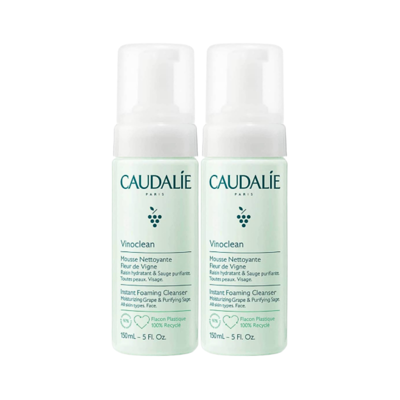 Caudalie Vinoclean Espuma Limpiadora Fleur de Vigne 2x150ml