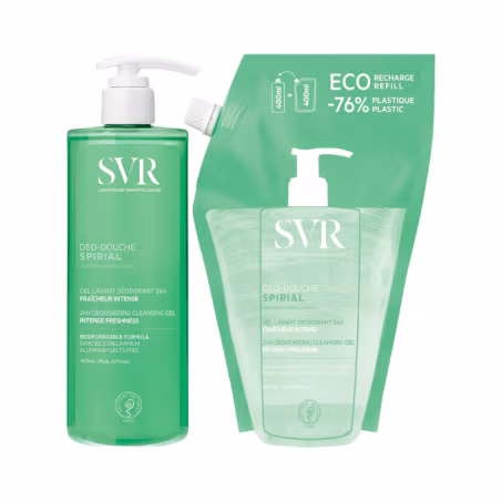 SVR Spirial Deo Douche Gel 400ml + Recharge