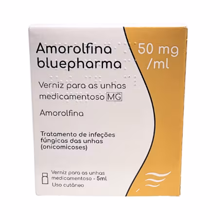 Amorolfina Bluepharma 50mg/ml Medicated Nail Polish 5ml