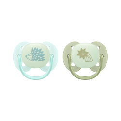 Philips Avent Ultra Soft Nighttime Chupeta 0-6m Azul/Verde 2 unidades