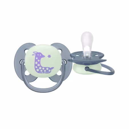 Philips Avent Ultra Soft Nighttime Chupeta 6-18m Bege/Azul 2 unidades