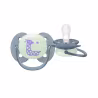 Philips Avent Ultra Soft Nighttime Pacifier 6-18m Beige/Blue 2 units