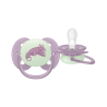 Philips Avent Ultra Soft Nighttime Pacifier 6-18m Lilac/Green 2 units