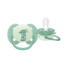 Philips Avent Ultra Soft Nighttime Chupeta 6-18m Lilás/Verde 2 unidades