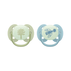 Philips Avent Ultra Soft Nighttime Chupete 18m+ Verde/Azul 2 unidades
