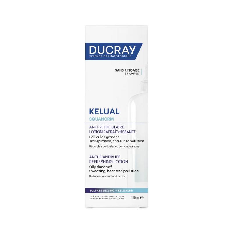 Ducray Kelual Squanorm Loção Refrescante Anticaspa 190ml