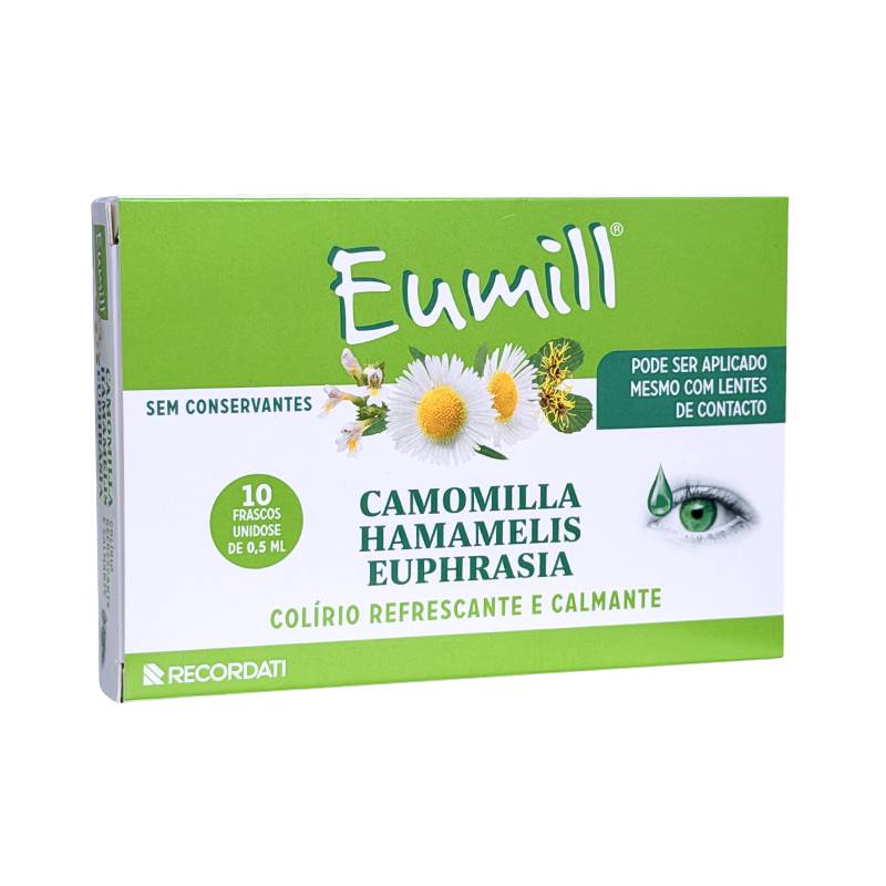 Eumill Gouttes Oculaires Rafraîchissantes et Apaisantes 10x0,5ml