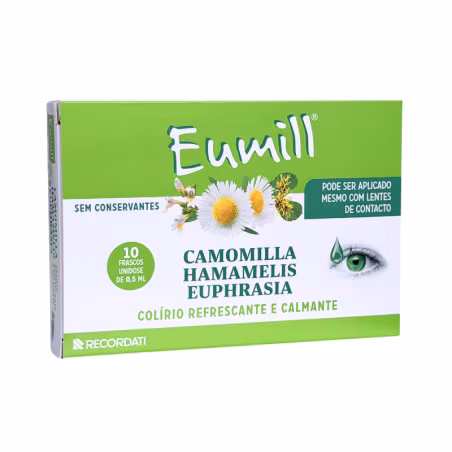Eumill Gouttes Oculaires Rafraîchissantes et Apaisantes 10x0,5ml