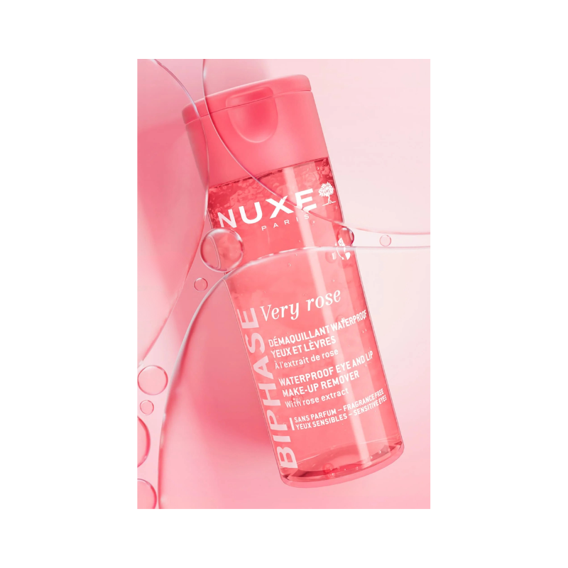 Nuxe Very Rose Desmaquillante Bifásico Waterproof Ojos y Labios 100ml