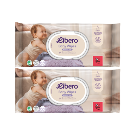 Libero Wet Wipes 2x64 wipes