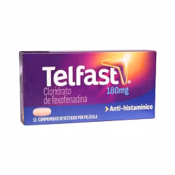 Telfast 180mg 15 comprimidos