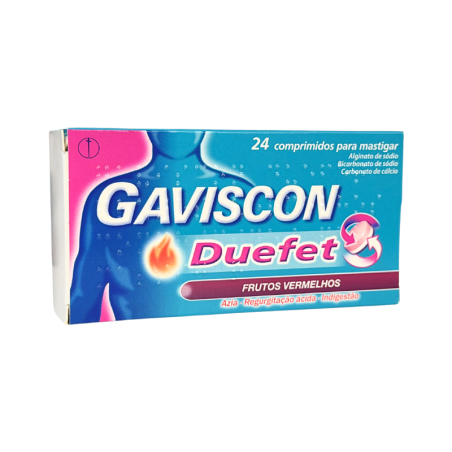 Gaviscon Duefet Red Fruits 24 chewable tablets