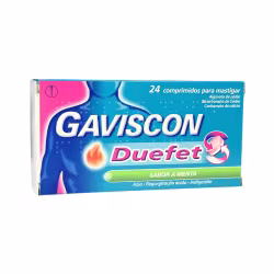 Gaviscon Duefet Menta 24 comprimidos mastigáveis