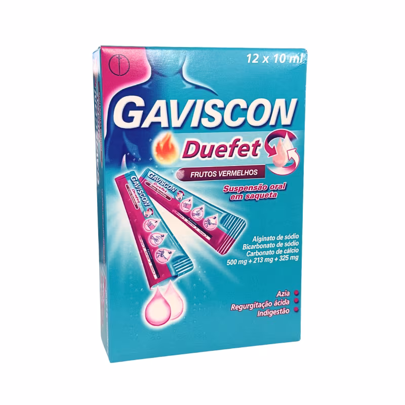 Gaviscon Duefet Frutos Rojos Suspensión Oral 12x10ml