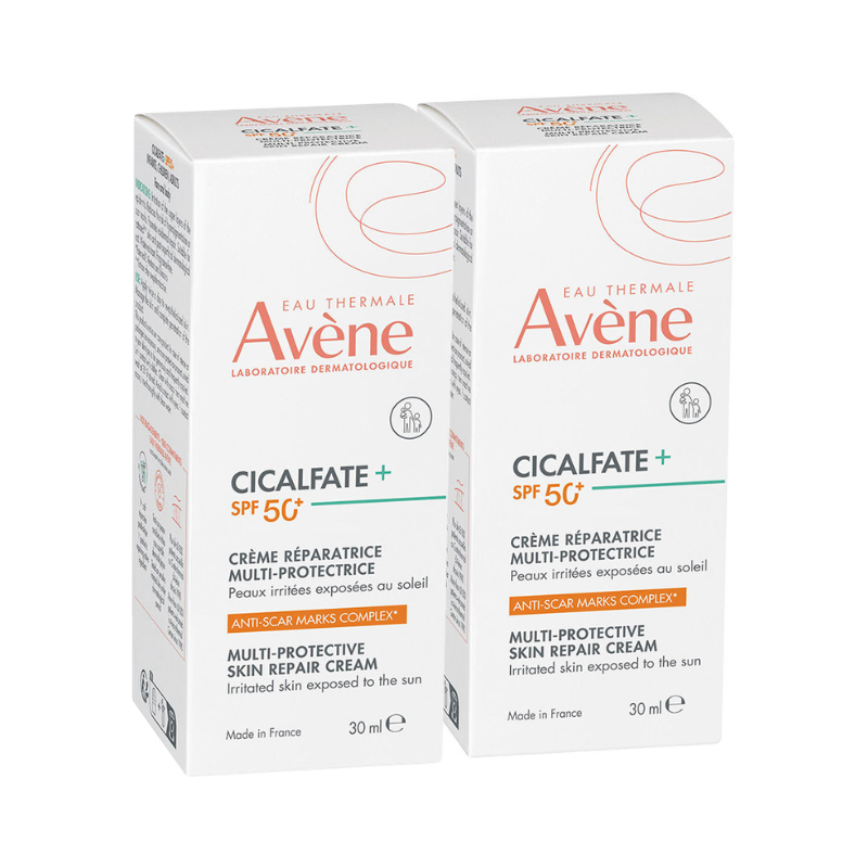 Avène Cicalfate+ Crema Reparadora Multiprotectora SPF50+ 2x30ml