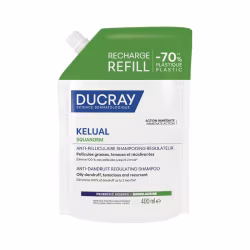 Ducray Kelual Squanorm Champú Caspa Grasa Recambio 400ml