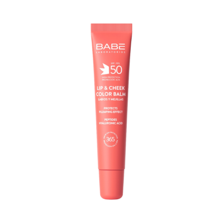 Babé Lip & Cheek Baume Touche de Couleur SPF50 Peach 20ml