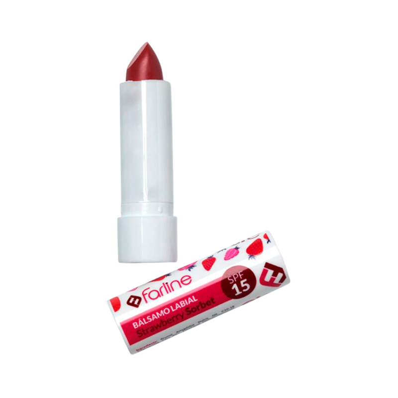 Farline Baume à Lèvres SPF15 Fraise 4,5g