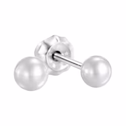 Inverness Sensitive Boucles d’Oreilles Acier Chirurgical Boule Argentée 4mm