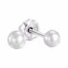 Inverness Sensitive Brinco Aço Cirúrgico Bola Prateada 4mm