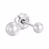 Inverness Sensitive Brinco Aço Cirúrgico Bola Prateada 3mm