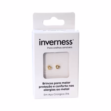 Inverness Sensitive Boucles d’Oreilles Acier Chirurgical Cœur Cristal