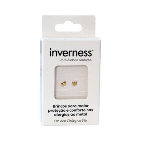 Inverness Sensitive Earrings Surgical Steel Golden Butterfly
