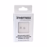 Inverness Sensitive Earrings Surgical Steel Square Zirconia 3mm