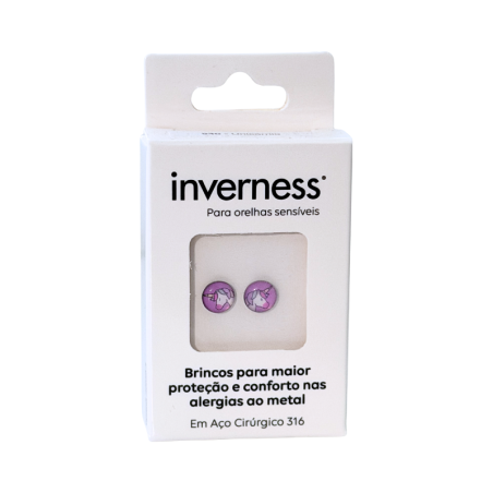 Inverness Sensitive Boucles d’Oreilles Acier Chirurgical Licorne