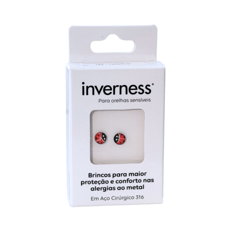 Inverness Sensitive Brinco Aço Cirúrgico Joaninha