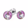 Inverness Sensitive Boucles d’Oreilles Acier Chirurgical Licorne