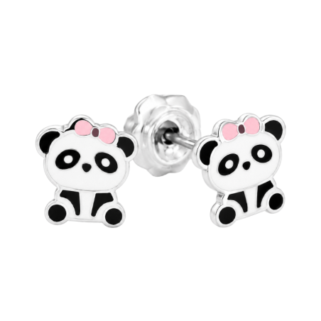 Inverness Sensitive Earrings Surgical Steel Panda