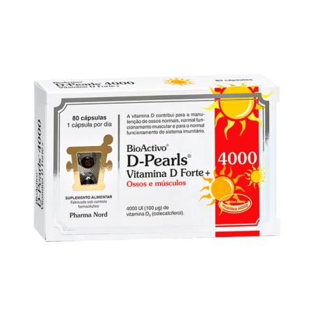 BioActivo D-Pearls Vitamina D Forte+ 80 cápsulas