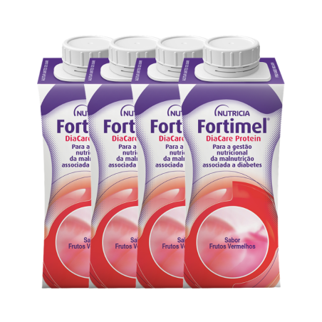 Fortimel Diacare Protein Frutos Vermelhos 4x200ml