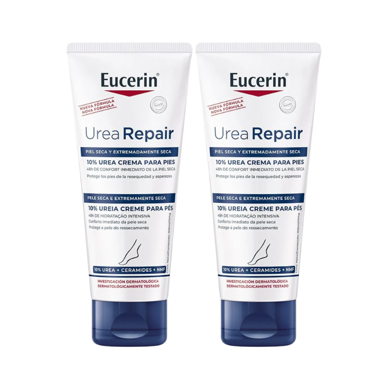 Eucerin UreaRepair Crème Pieds 10% Urée 2x100ml